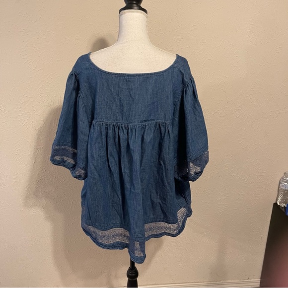 Old Navy chambray blouse women’s plus size 4X - Picture 3 of 3